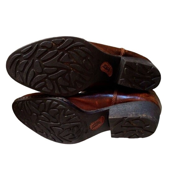 Born Women's Sherpa Lined Ankle Boots US Size 9 Brown Distressed Leather - Picture 4 of 7